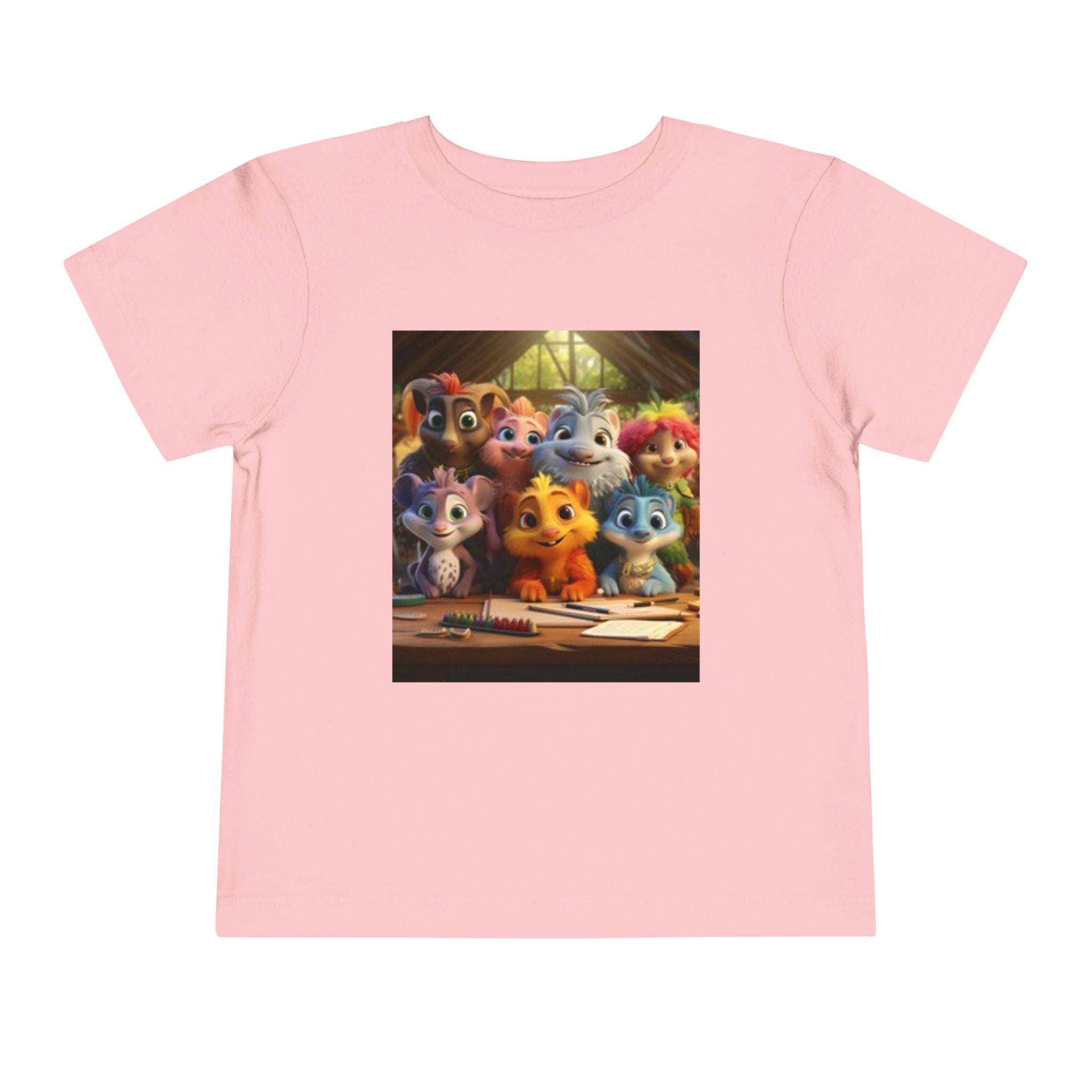Toddler T-shirt— Cute Cartoon Animal Friends "Friendship" Graphic Shirt