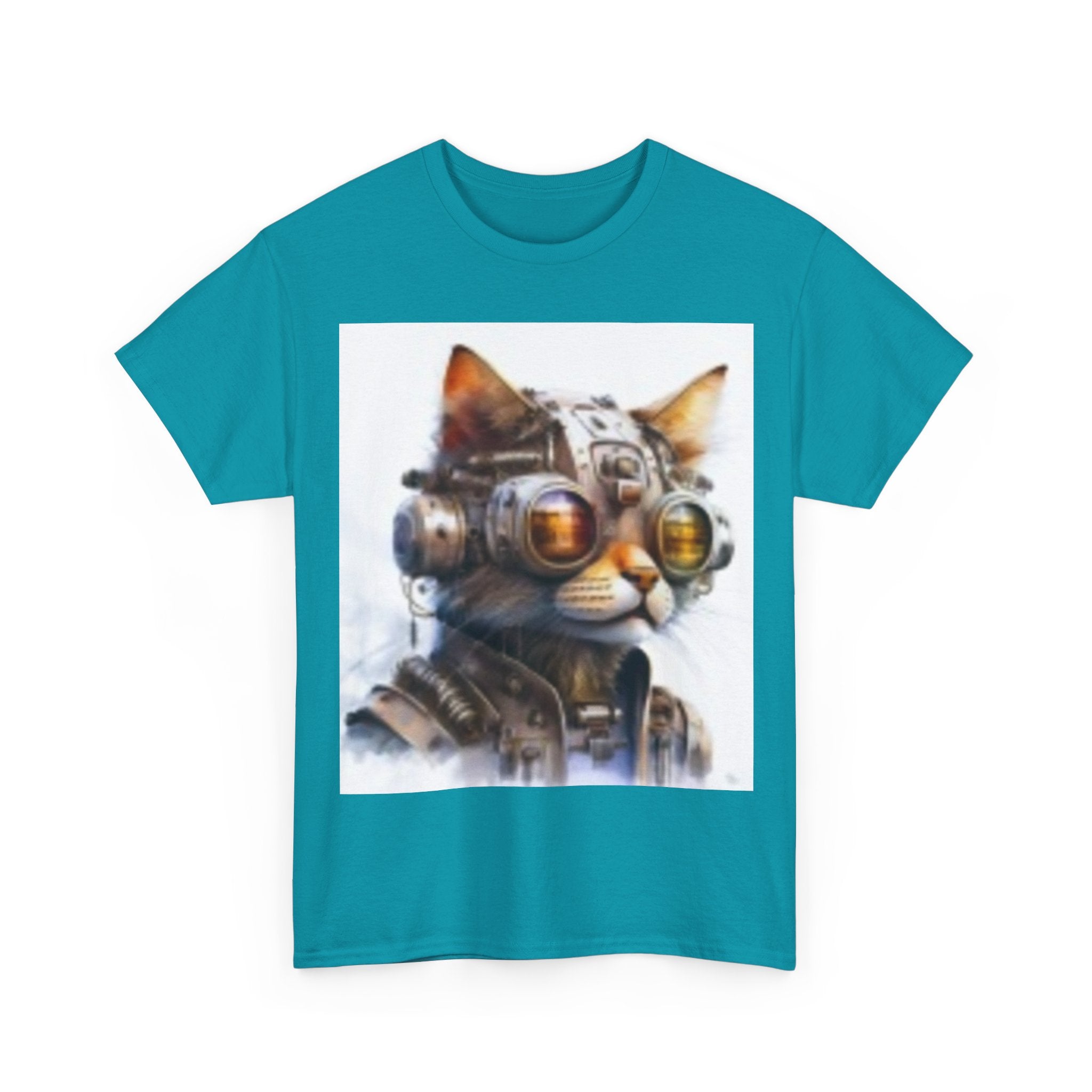 Space Age Cat Tee — Retro Sci‑Fi Cat Pilot Graphic T-Shirt