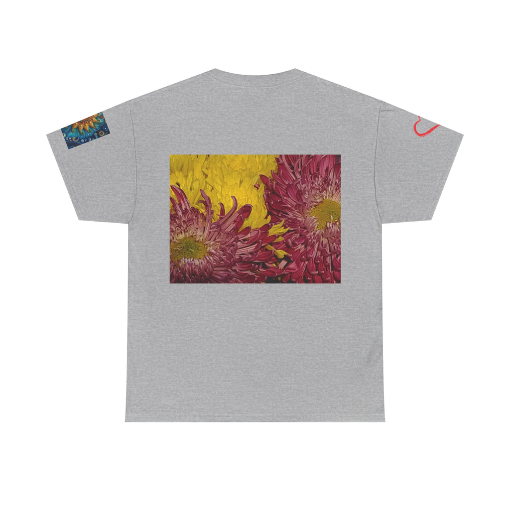 Floral Vase Graphic T-shirt — Minimal Botanical Bouquet T-Shirt