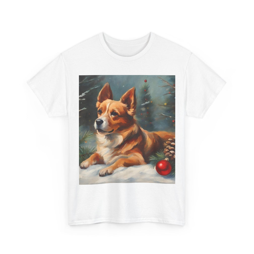 Corgi Christmas Tee — Festive Holiday Dog Shirt with Ornament