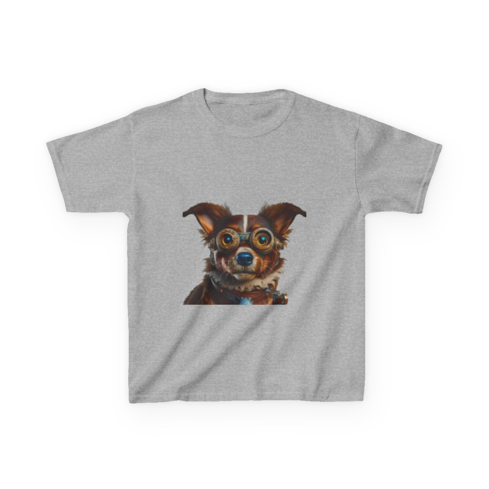Kids T-Shirt — Cute Wide-Eyed Dog Portrait Tee for Children