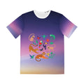 Men's Gradient Jungle Tee — Colorful Tropical Animals Graphic Shirt