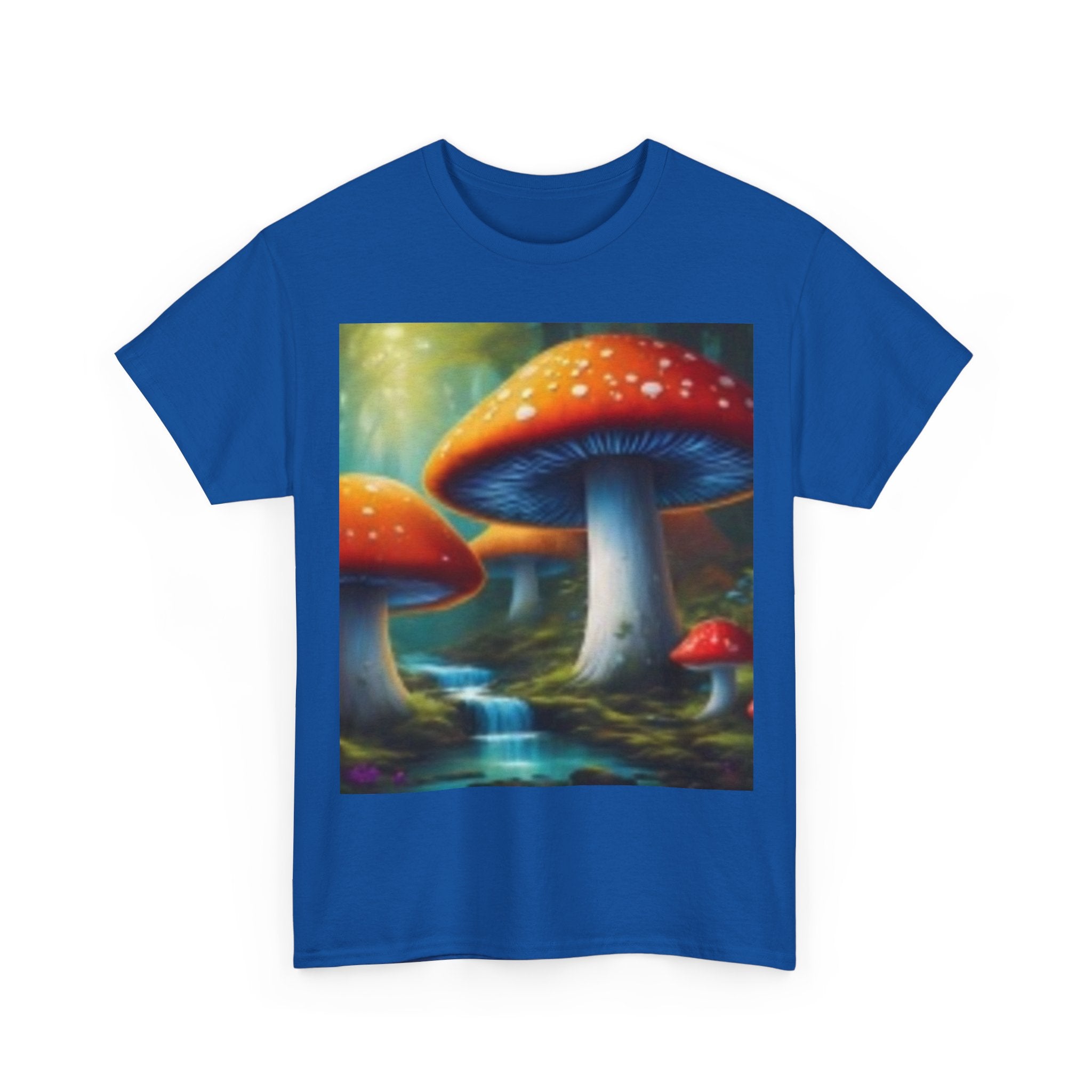 Mushroom Forest T-Shirt — Surreal Red Toadstool Art Tee