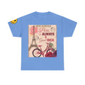 Paris Vintage Bicycle Tee — "Paris is Always a Good Idea" Graphic T-Shirt