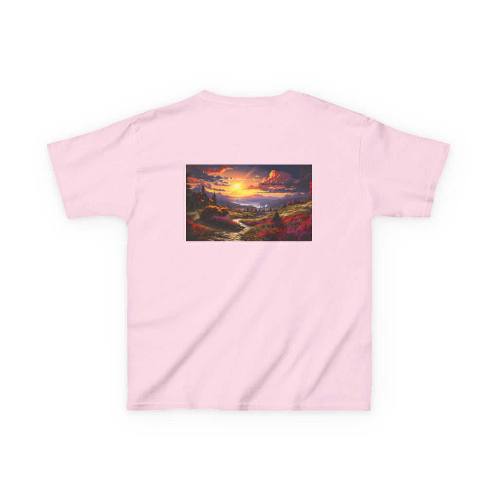 Kids Kingfisher & Butterfly T‑Shirt — Colorful Bird Nature Tee for Children