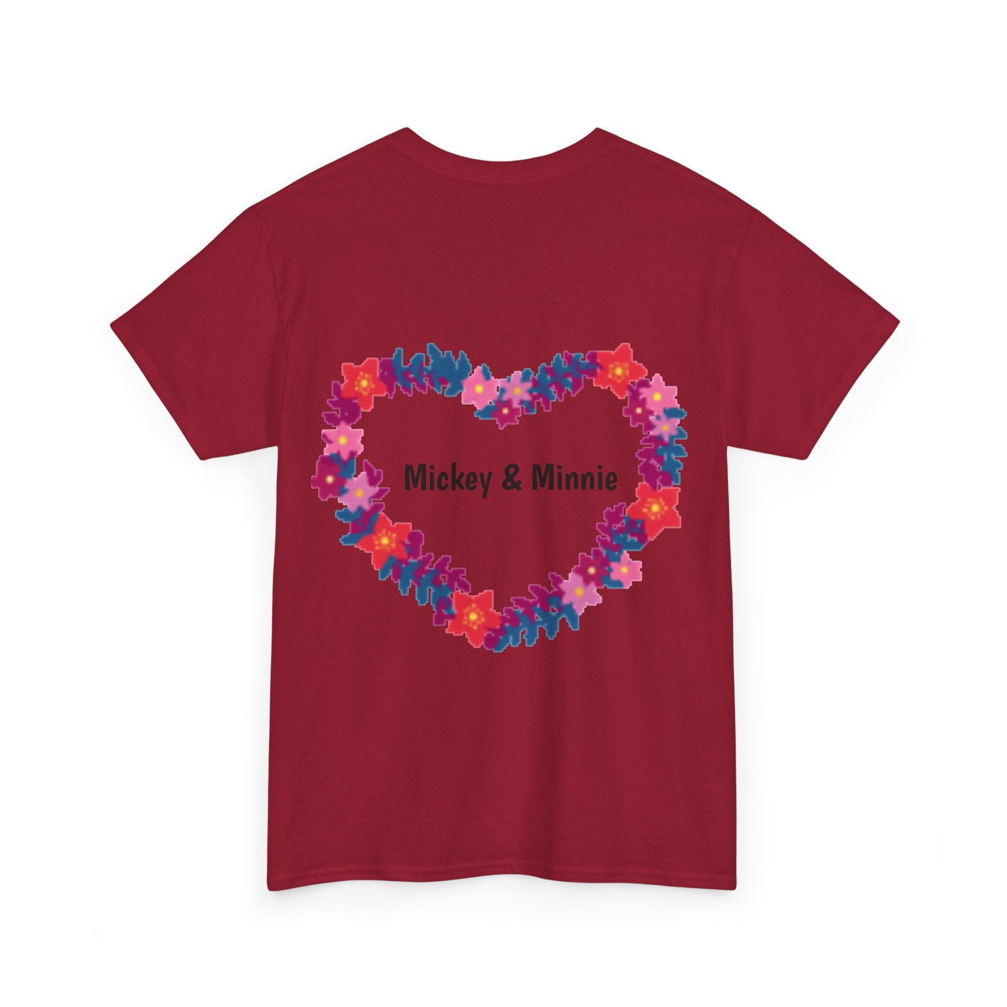 Classic Cartoon Mickey Mouse & Minnie Mouse Graphic T-shirt