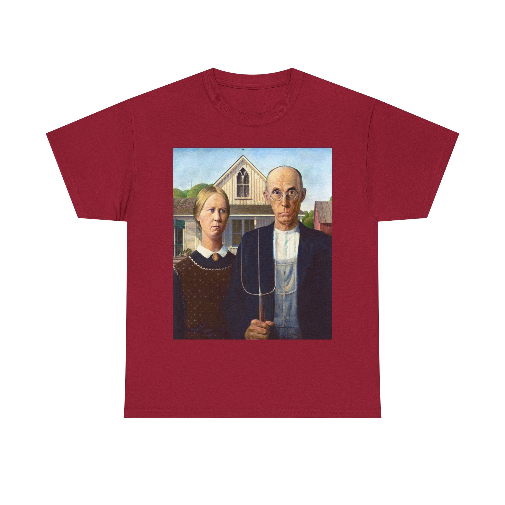 T‑Shirt — American Gothic Parody Print Tee