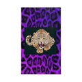 Leopard Purple Leopard-Print Hand Towel