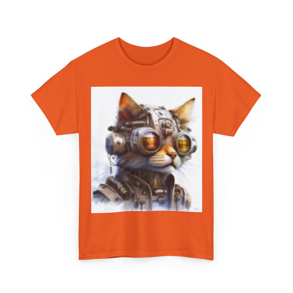 Space Age Cat Tee — Retro Sci‑Fi Cat Pilot Graphic T-Shirt
