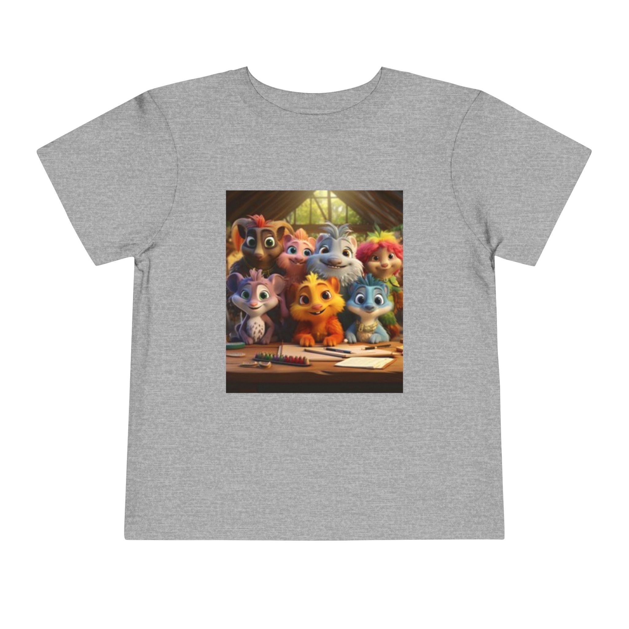 Toddler T-shirt— Cute Cartoon Animal Friends "Friendship" Graphic Shirt