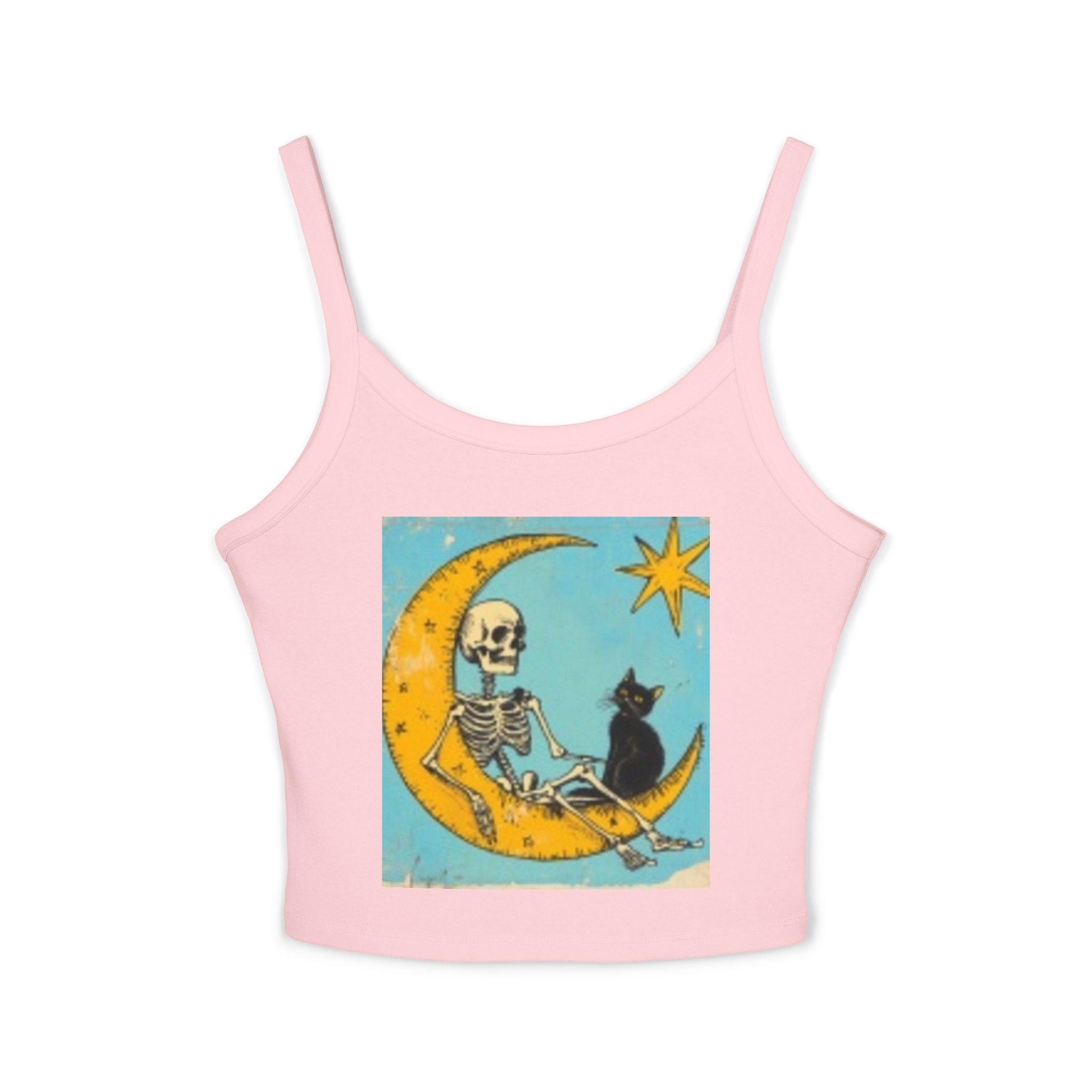 Celestial Skull & Cat Moon Tank