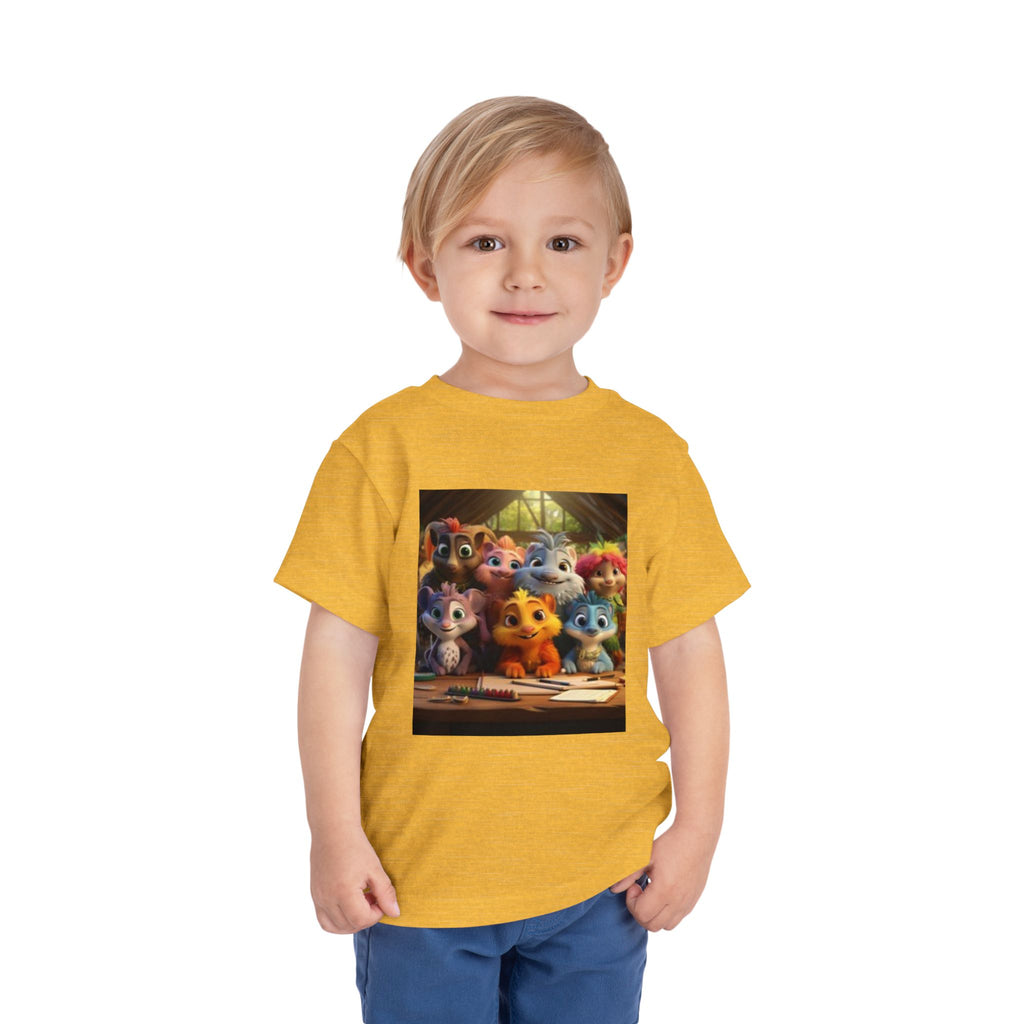 Toddler T-shirt— Cute Cartoon Animal Friends "Friendship" Graphic Shirt