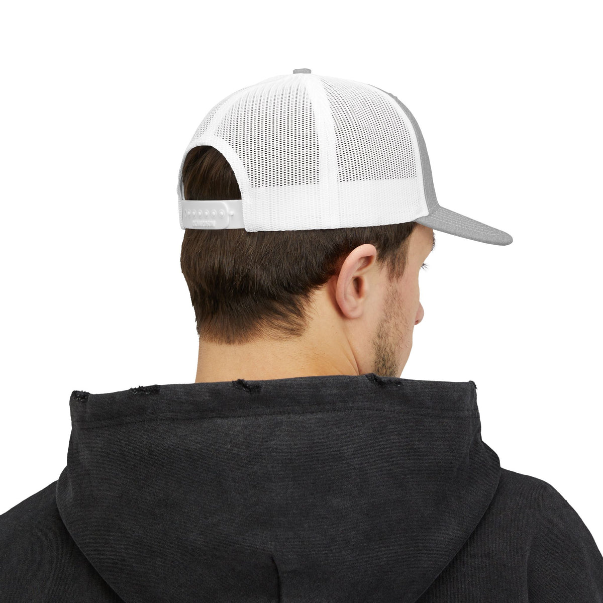 Santa Claus Embroidered Trucker Cap — Retro Holiday Snapback Hat