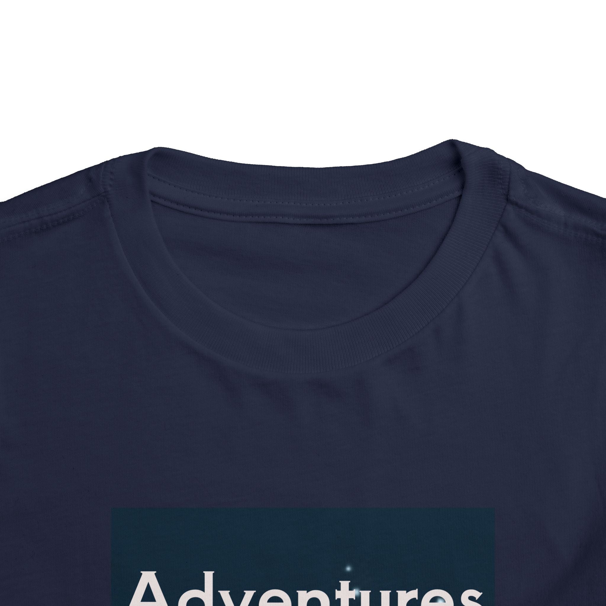 Toddler T-shirt — Adventures Cute Astronaut & Retro Space Rockets Design