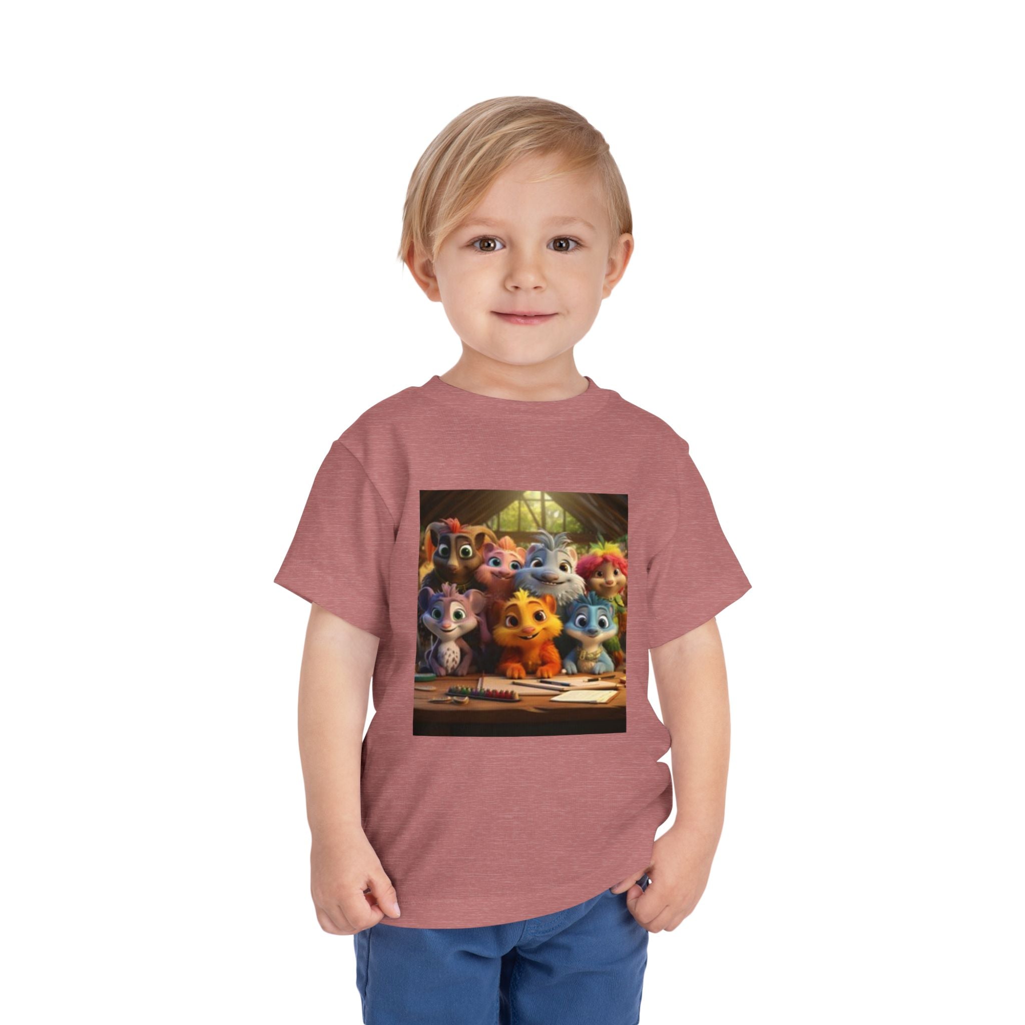 Toddler T-shirt— Cute Cartoon Animal Friends "Friendship" Graphic Shirt