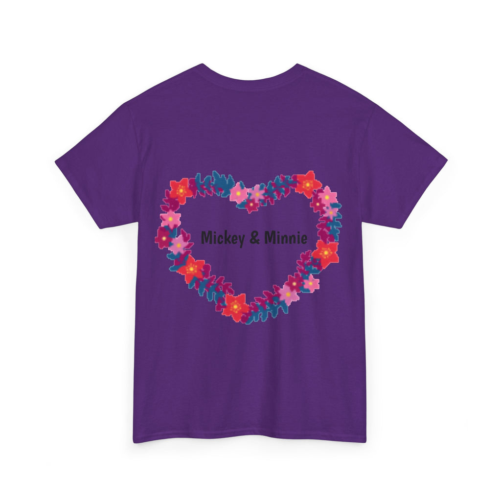 Classic Cartoon Mickey Mouse & Minnie Mouse Graphic T-shirt