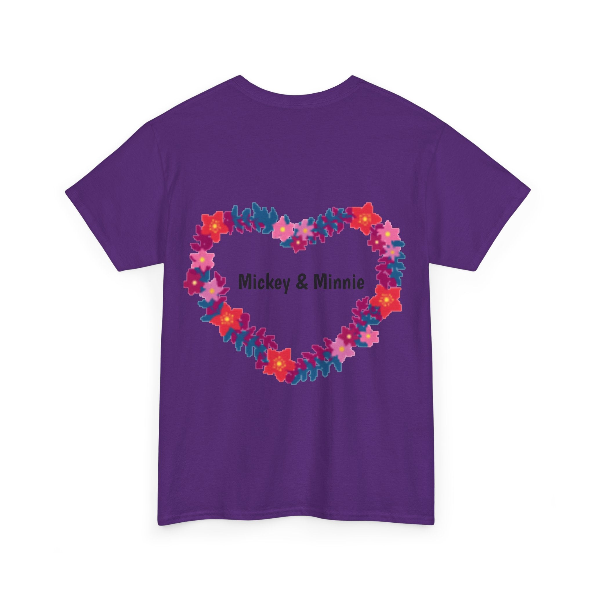 Classic Cartoon Mickey Mouse & Minnie Mouse Graphic T-shirt