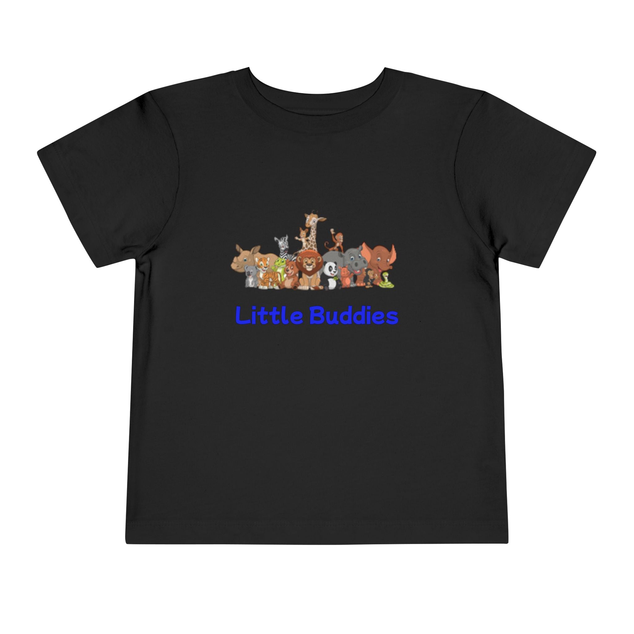 Toddler Tee — Colorful Rainbow Heart & Cute Animal Friends