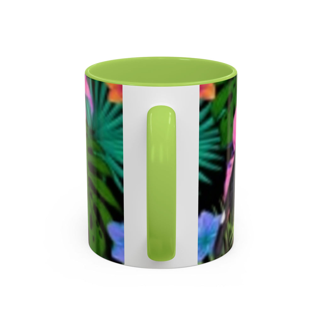 Tropical Floral Coffee Mug — Colorful Paradise Accent Mug (11/15 oz)