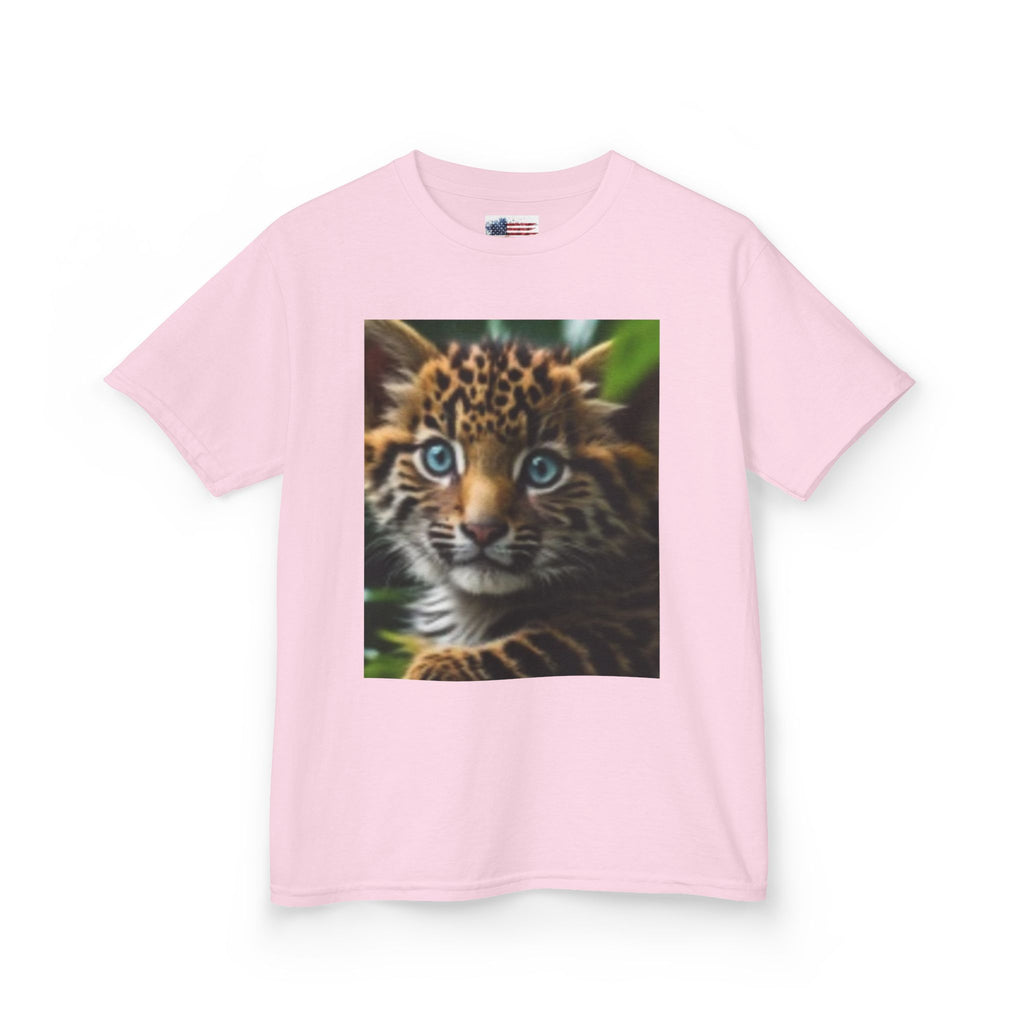 Kids Leopard Cub T-shirt — Colorful Leopard Print Back