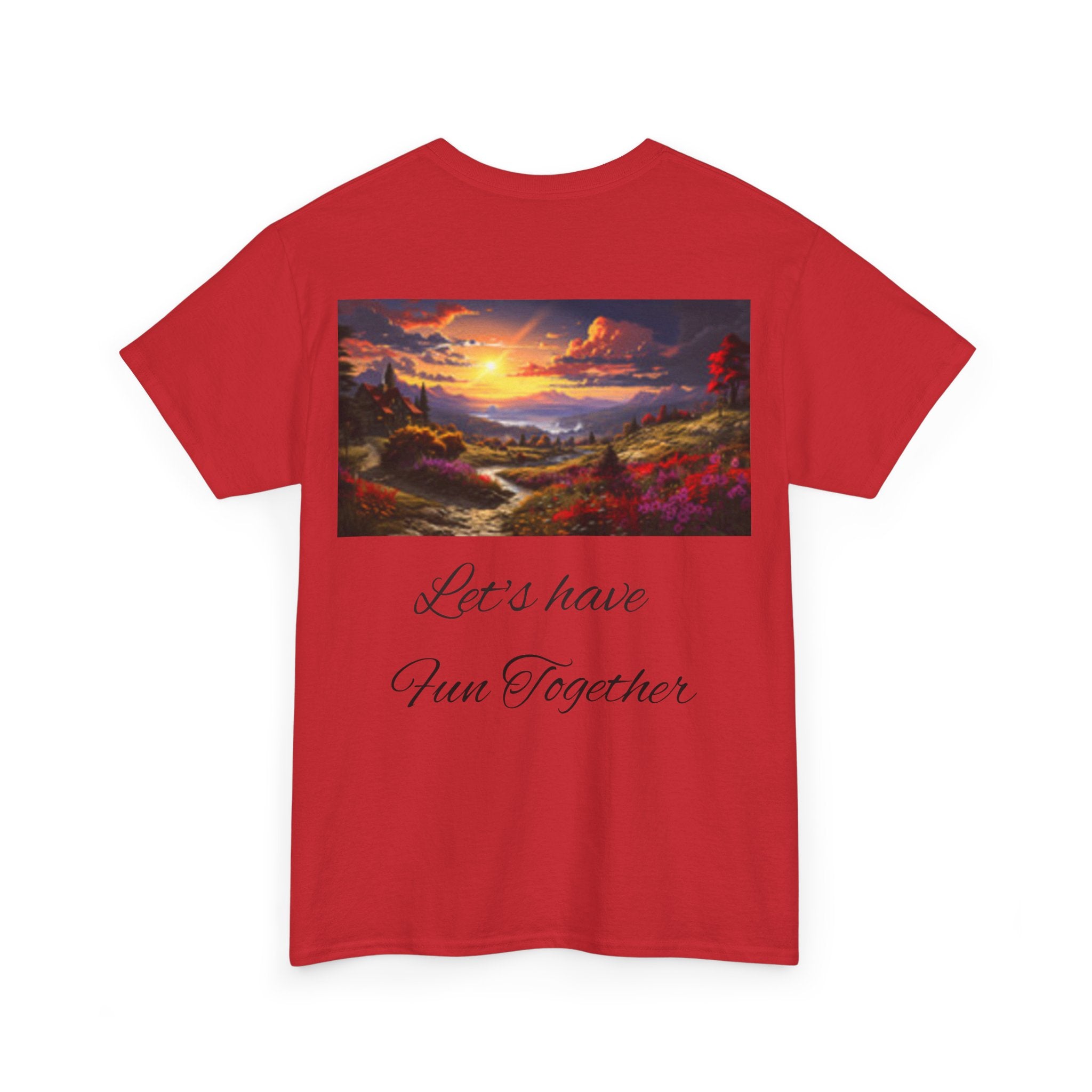 Pinup Beach Girl & Sunset T-Shirt — Retro Bikini Pin-Up Graphic T-shirt