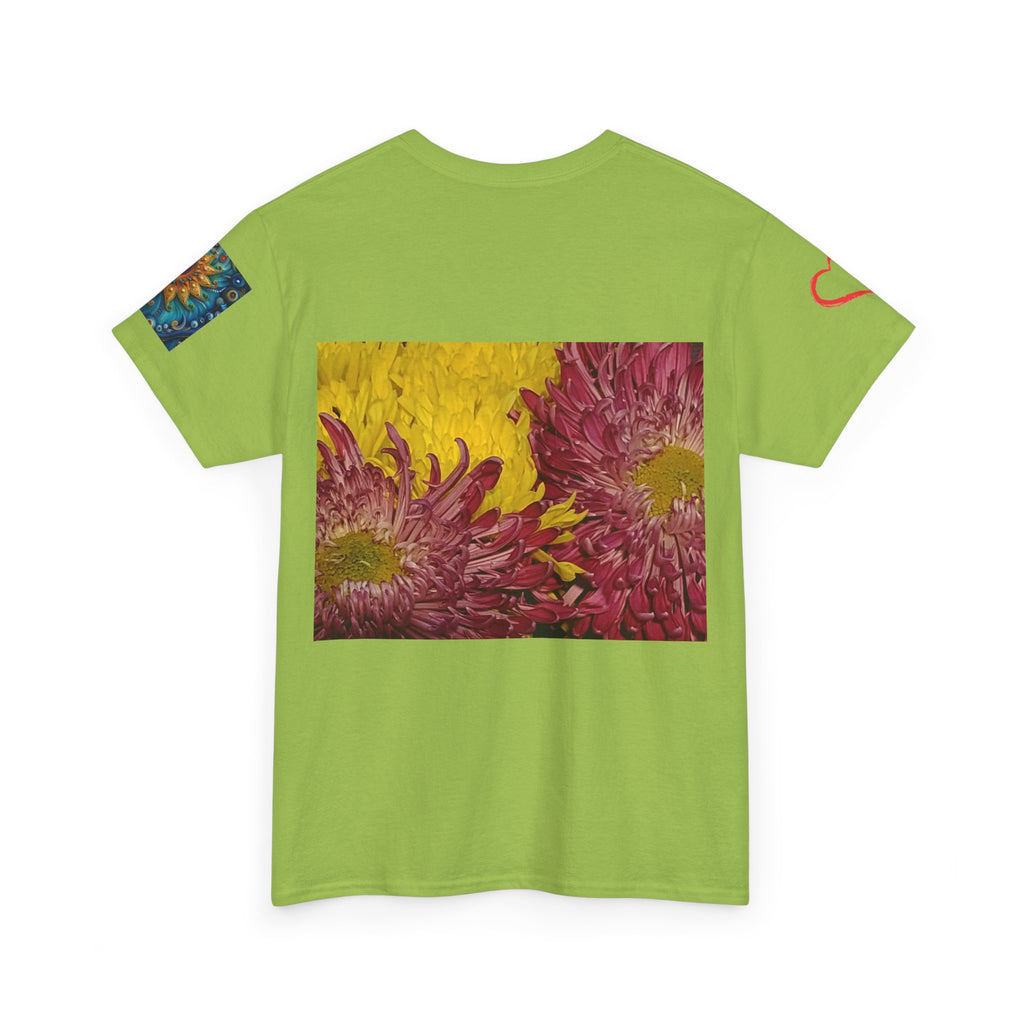 Floral Vase Graphic T-shirt — Minimal Botanical Bouquet T-Shirt