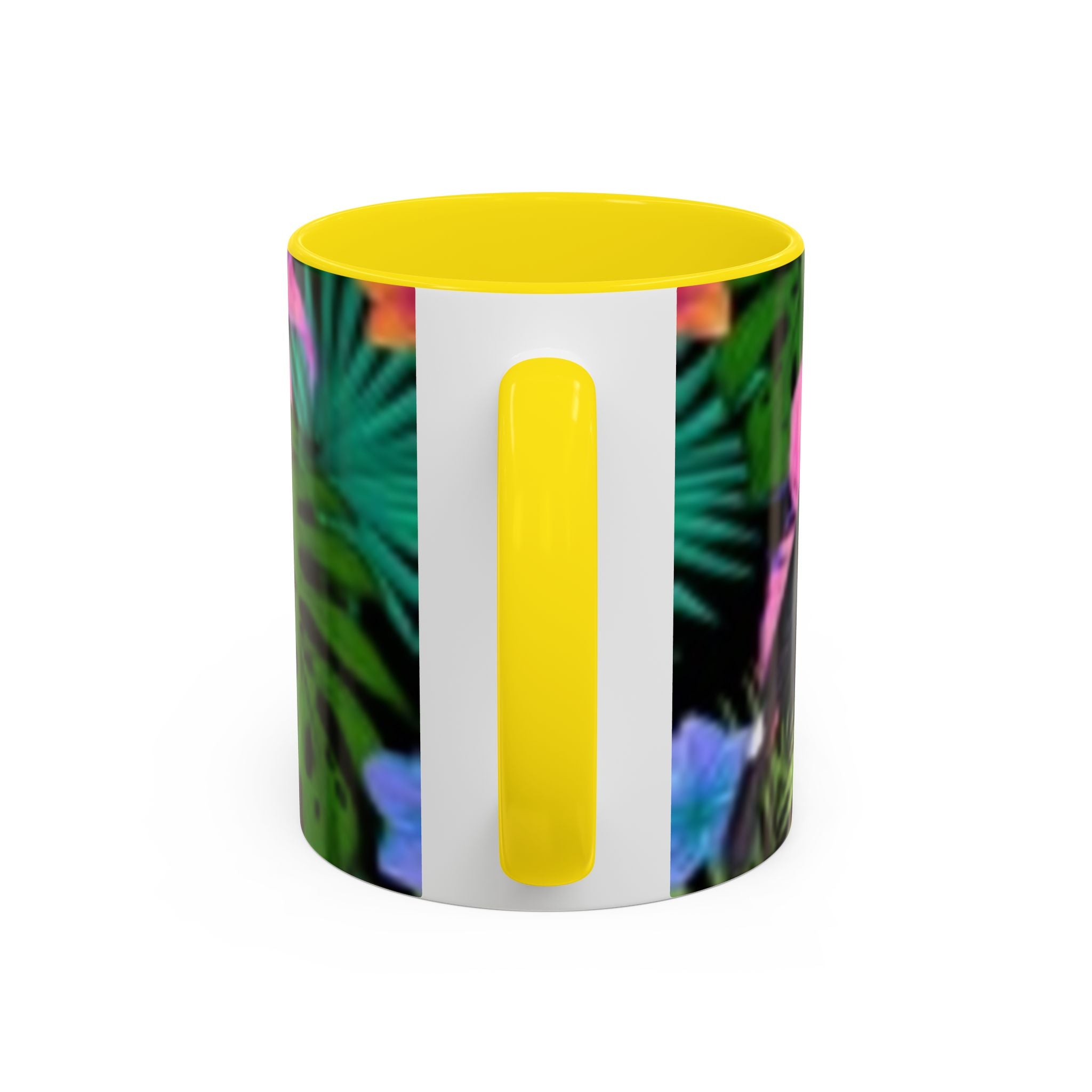 Tropical Floral Coffee Mug — Colorful Paradise Accent Mug (11/15 oz)