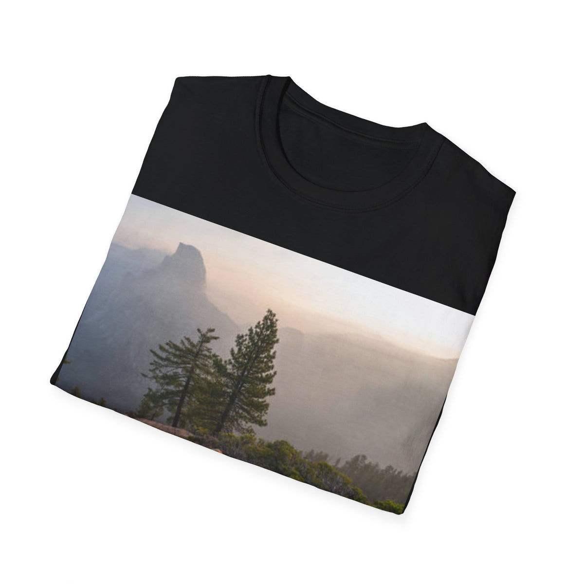 Relaxing after climbing a Mountain T-Shirt — Scenic Mountain View T-shirt