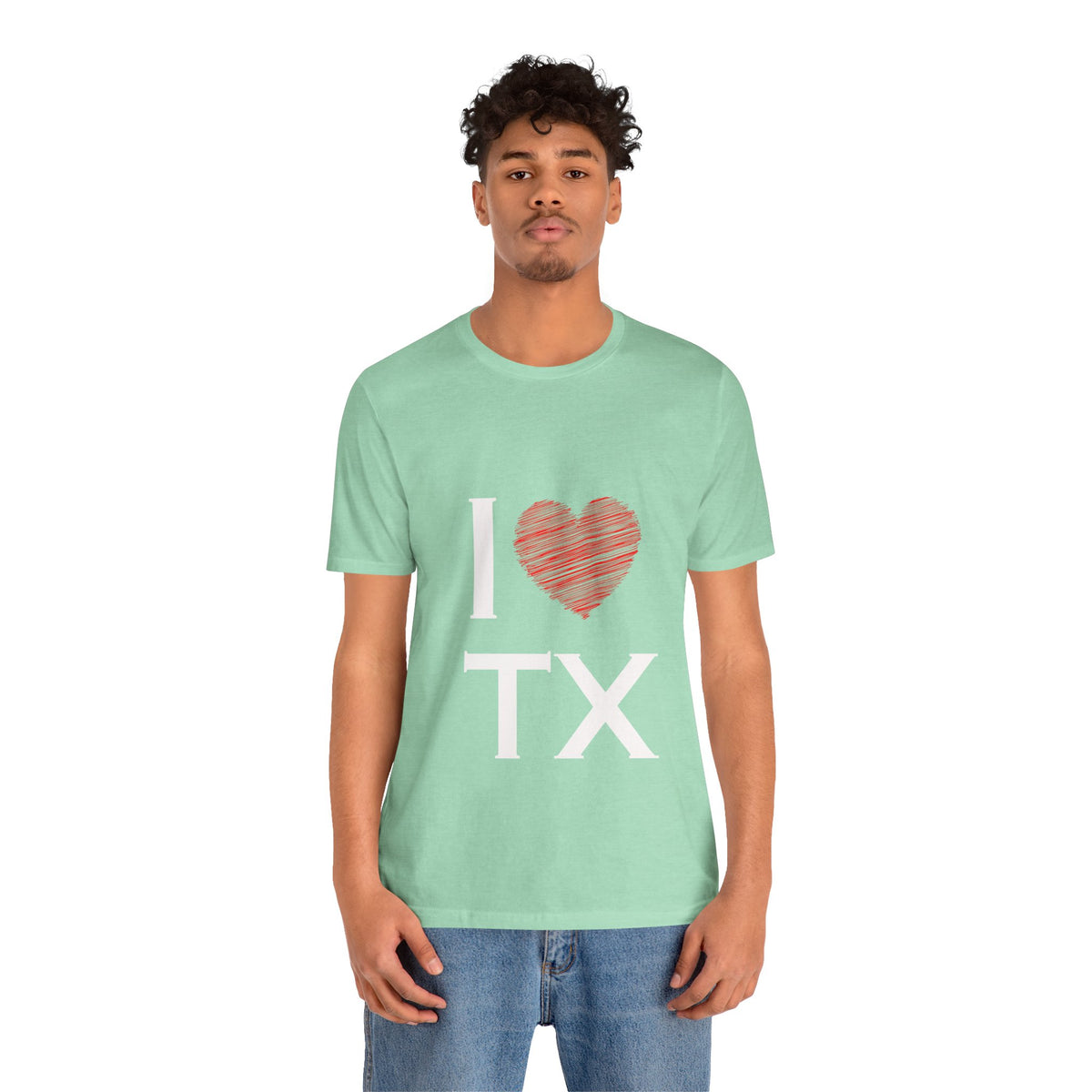 I  Love TX T-Shirt - Texas Love Graphic Tee