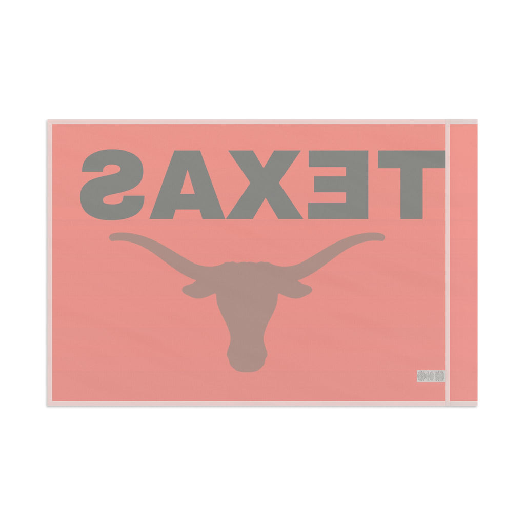 Texas Text Flag~Longhorn — Bold Retro State Pride Flag