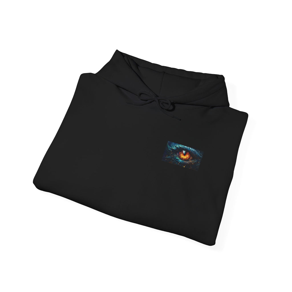Dragon of Fire Hoodie — Fiery Ouroboros Graphic Hooded Sweatshirt