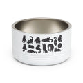 Cat Silhouette Pet Bowl — 18oz Stainless Steel Cat Food & Water Dish