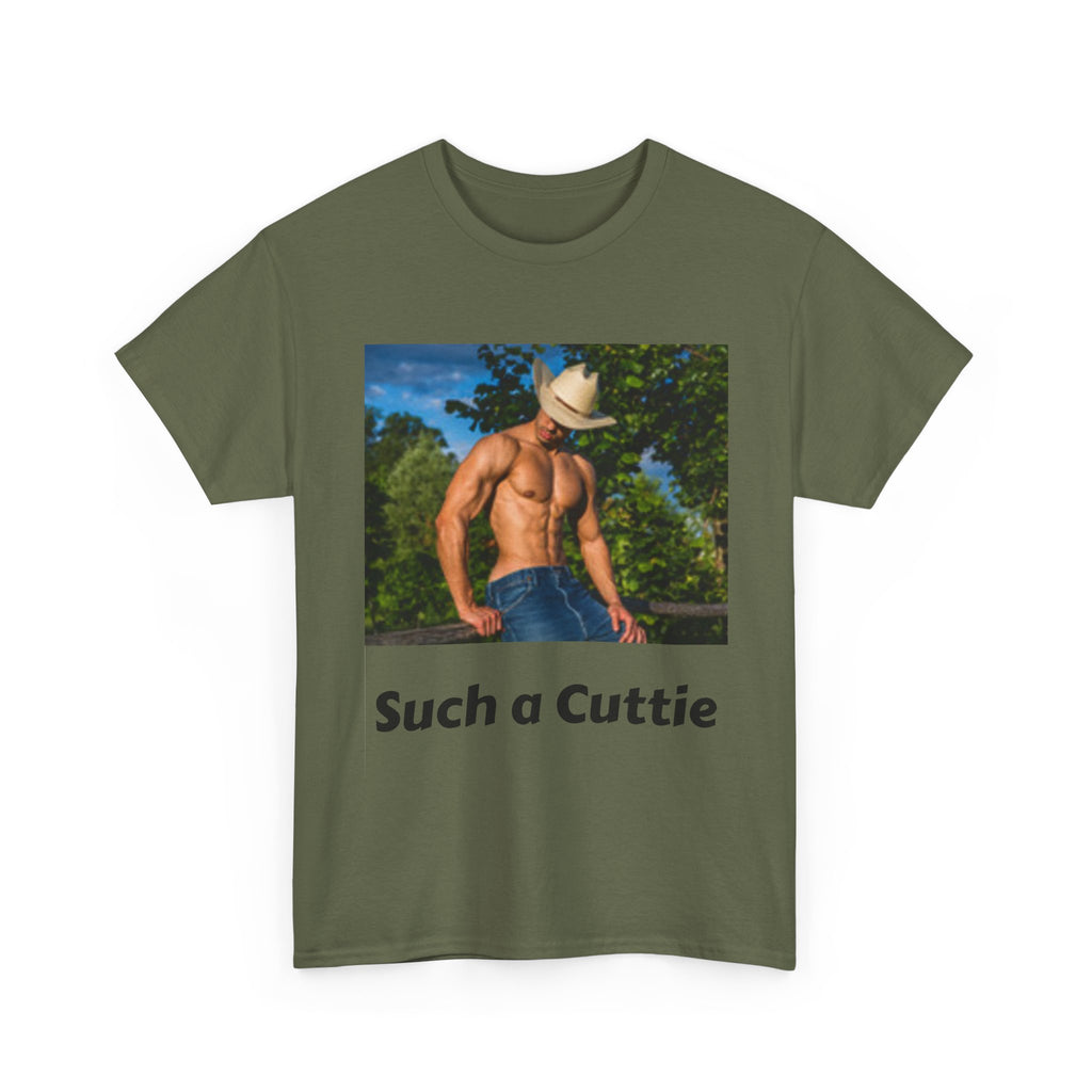 Cowboy with Muscles Not Wearing Shirt T-shirt