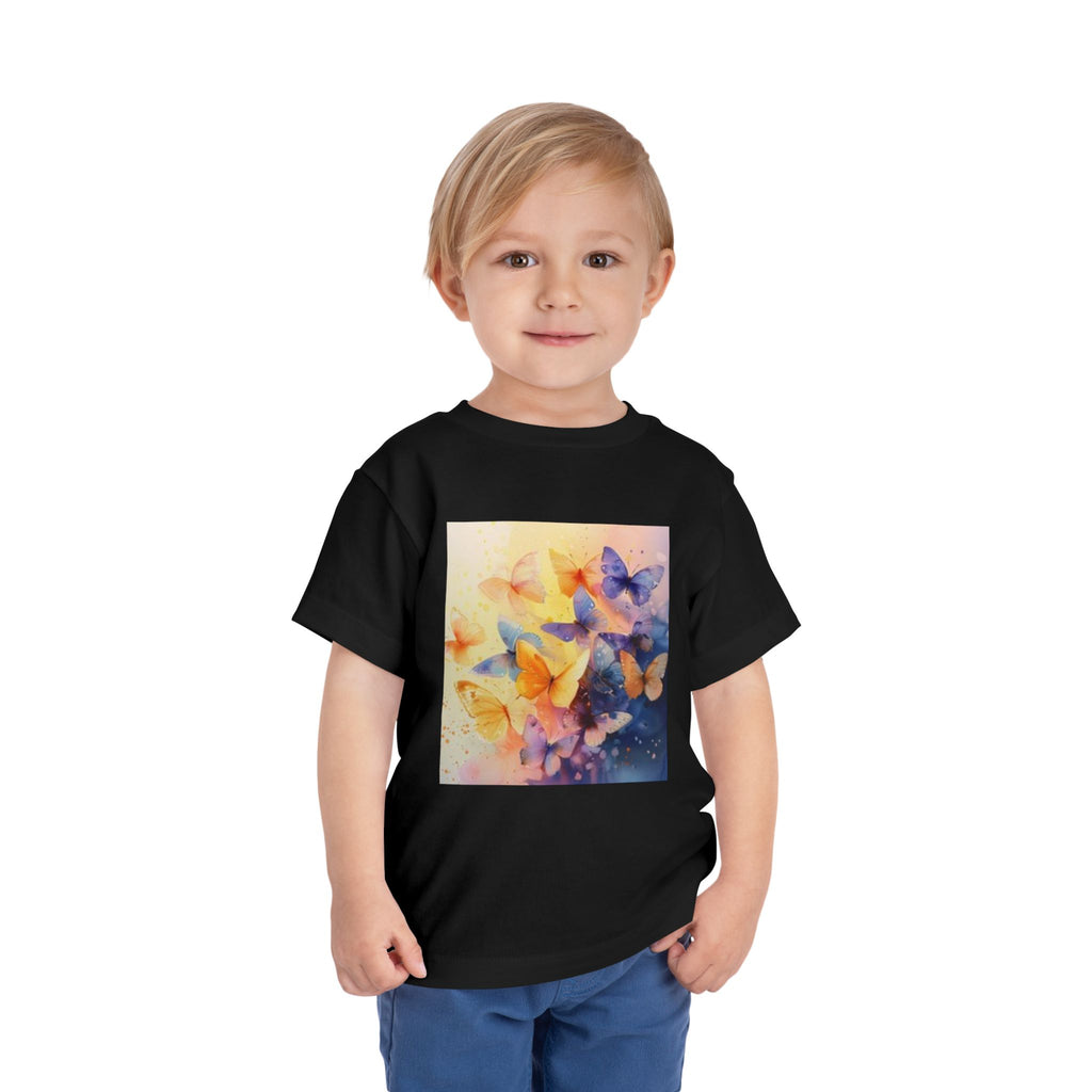 Toddler Tee — Colorful Watercolor Butterflies Kids Shirt