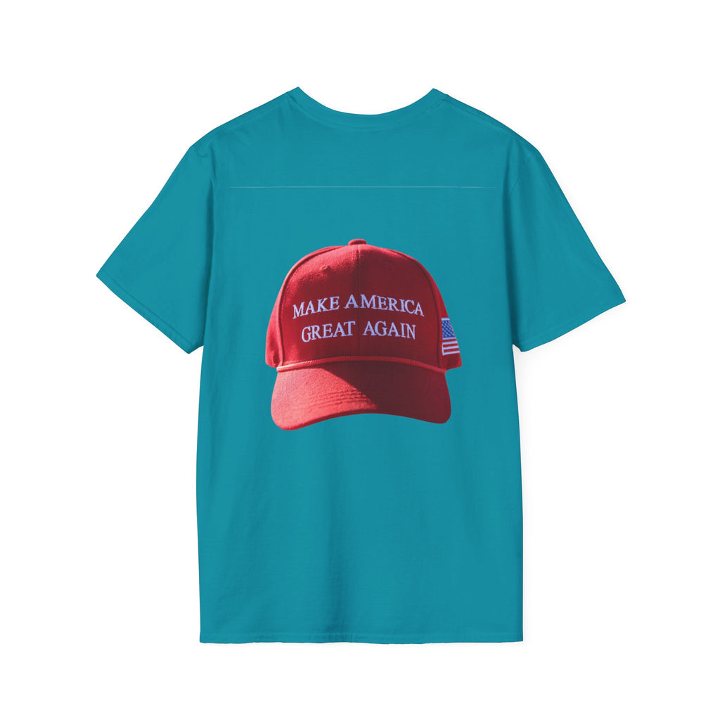 Political Portrait T‑Shirt — Patriotic Flag Headshot Tee