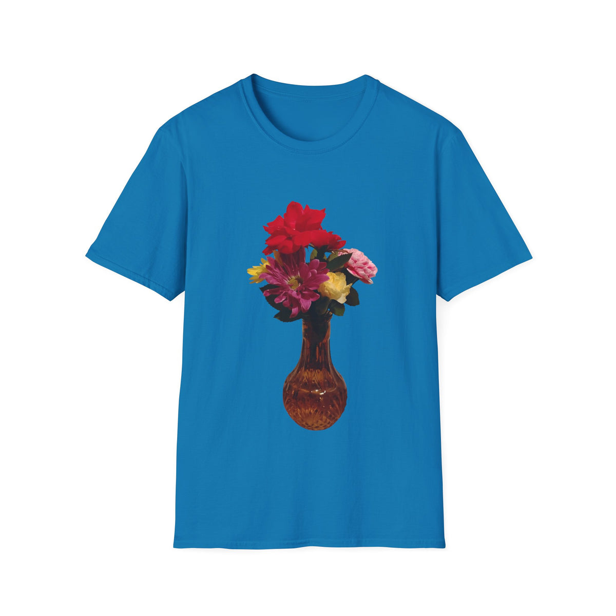 Floral Vase T-Shirt — Vintage Bouquet Graphic Tee