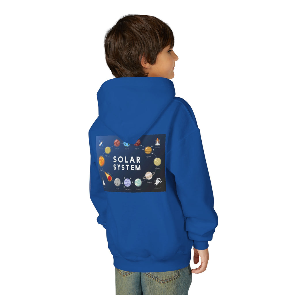 Solar System Youth Hoodie – Planetary Science Graphic Hooded Sweatshirt