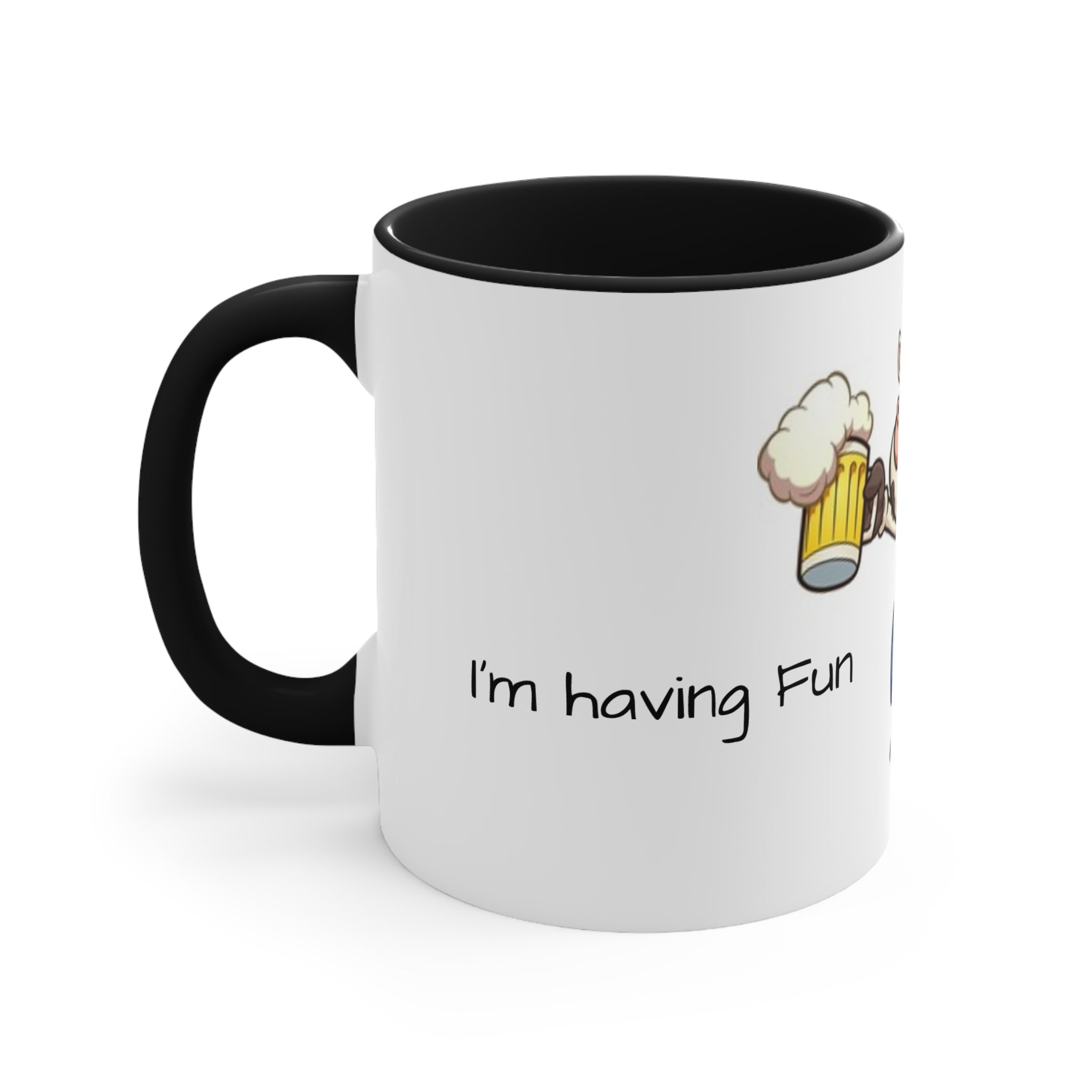 Funny Cow Beer Accent Mug — Pink Interior Coffee Cup for Farm, Brewery & Party Gifts