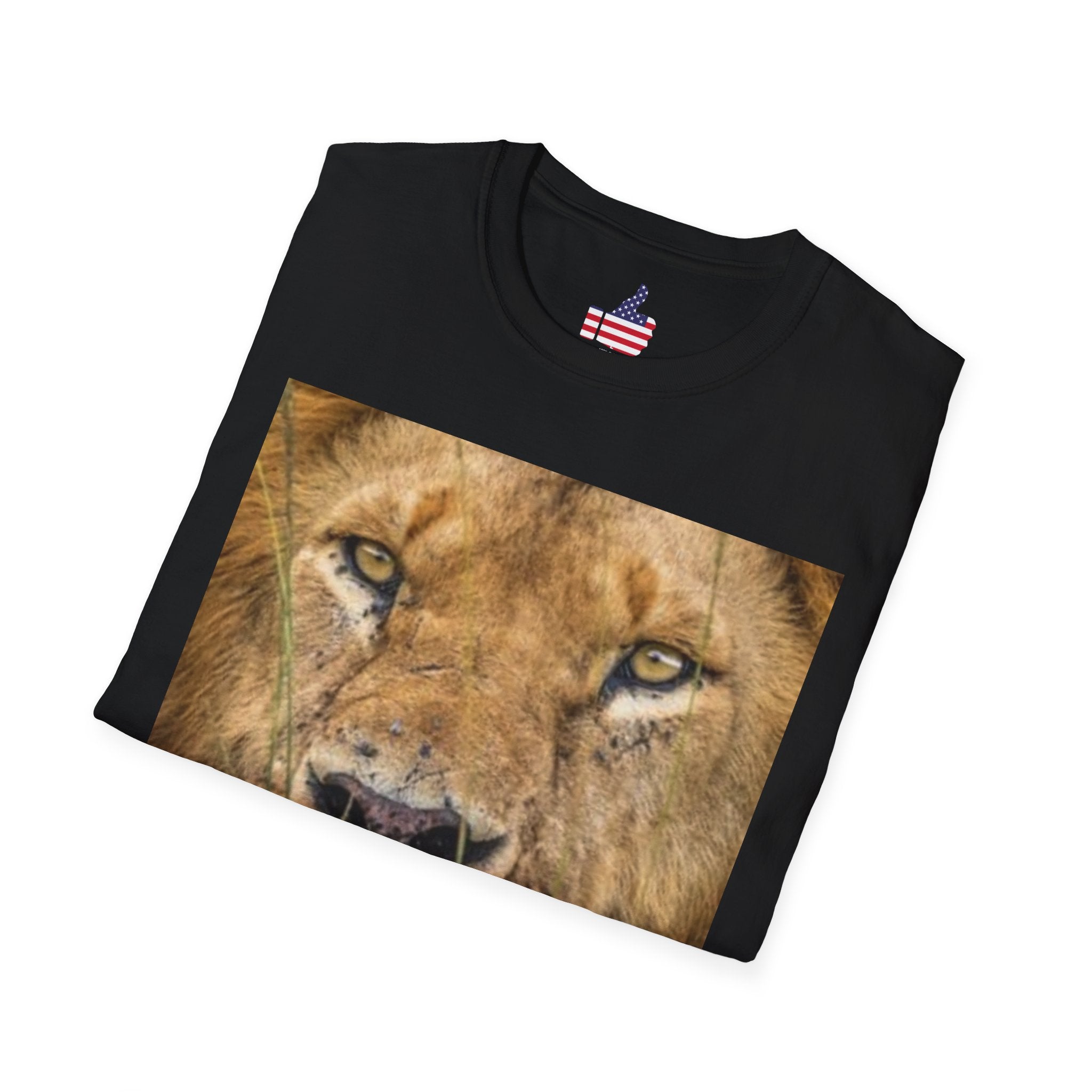 Lion Portrait T‑Shirt — Majestic Lion Face & Pride Photo Tee