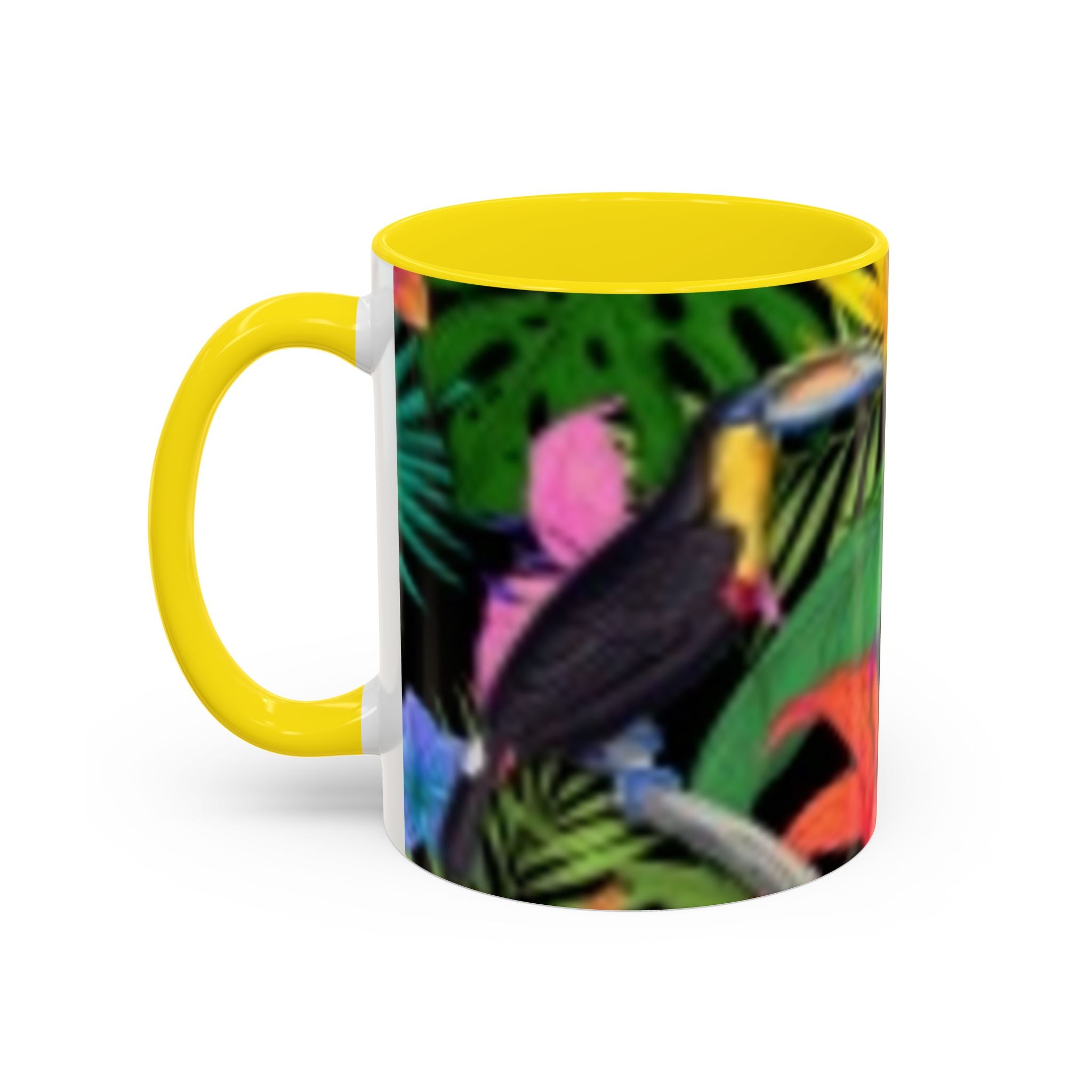Tropical Floral Coffee Mug — Colorful Paradise Accent Mug (11/15 oz)