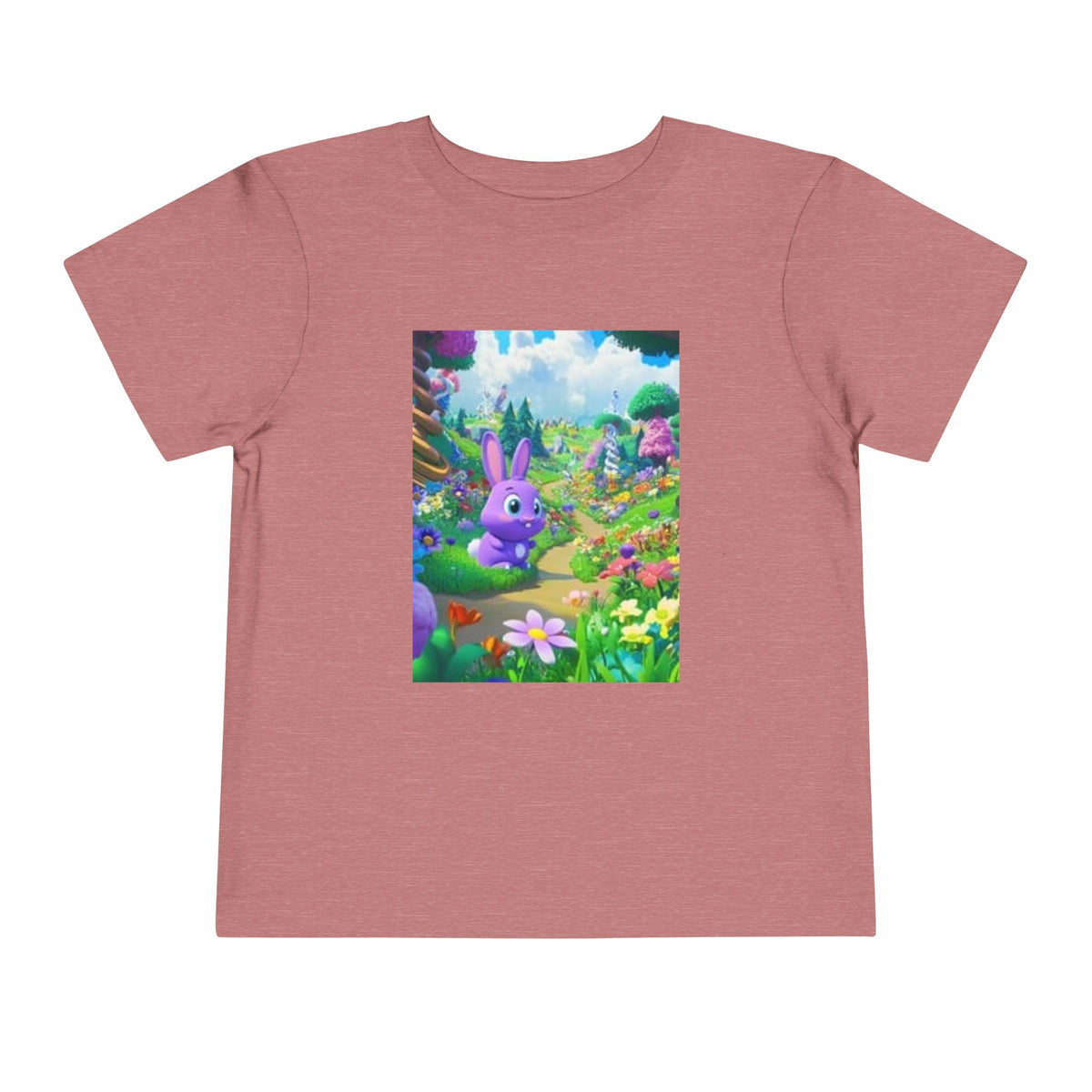 Toddler Tee — Colorful Bunny Garden Kids T‑Shirt