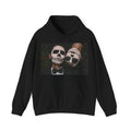Skull Mask Couple Hoodie — Halloween Costume Photo Print