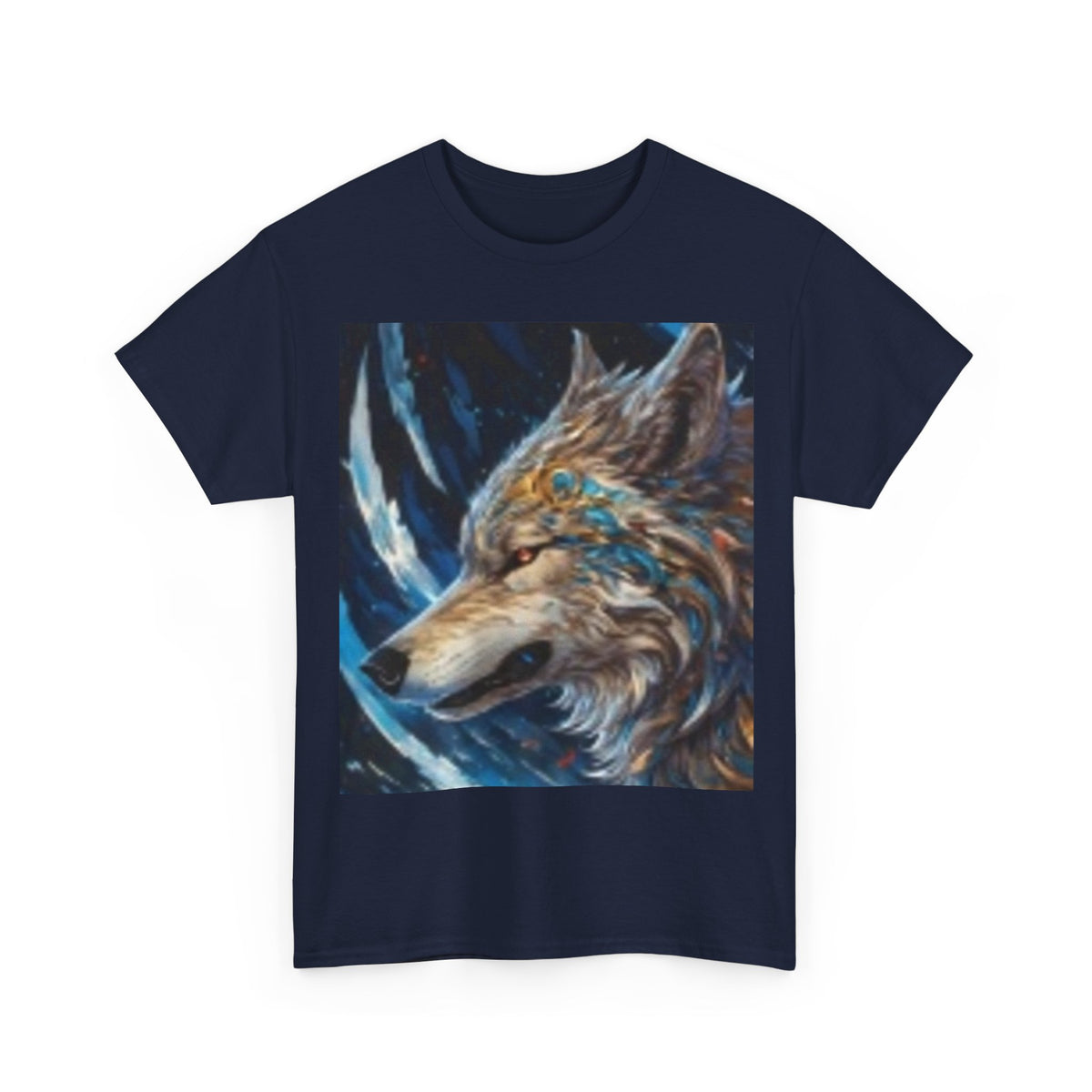 Wolf Spirit T‑Shirt — Majestic Blue Wolf Art Tee