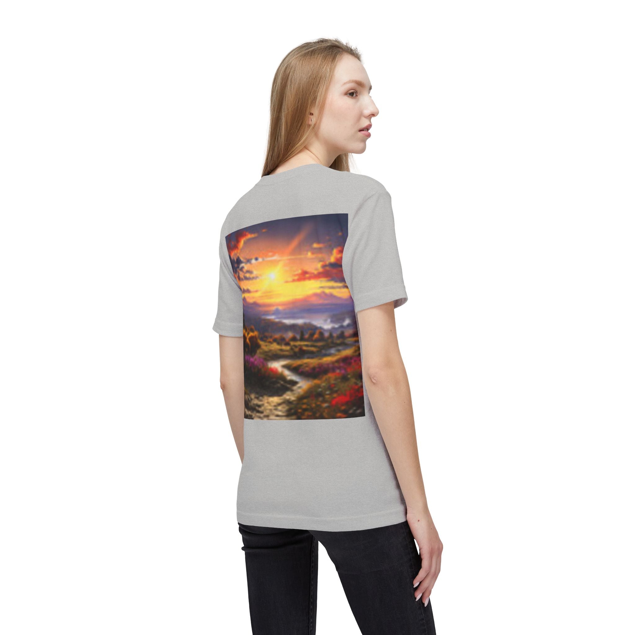 Wolf Spirit T‑Shirt — Scenic Sunset Landscape Graphic Tee