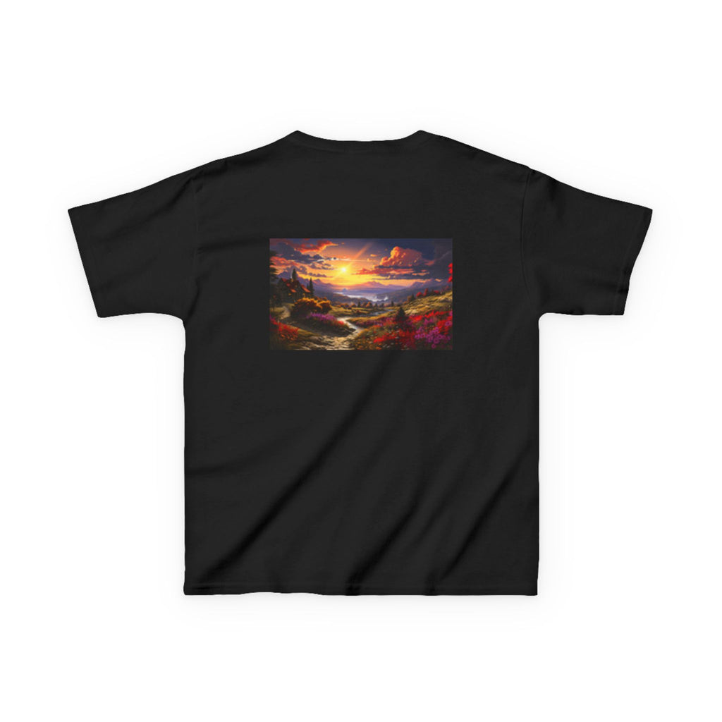 Kids Kingfisher & Butterfly T‑Shirt — Colorful Bird Nature Tee for Children