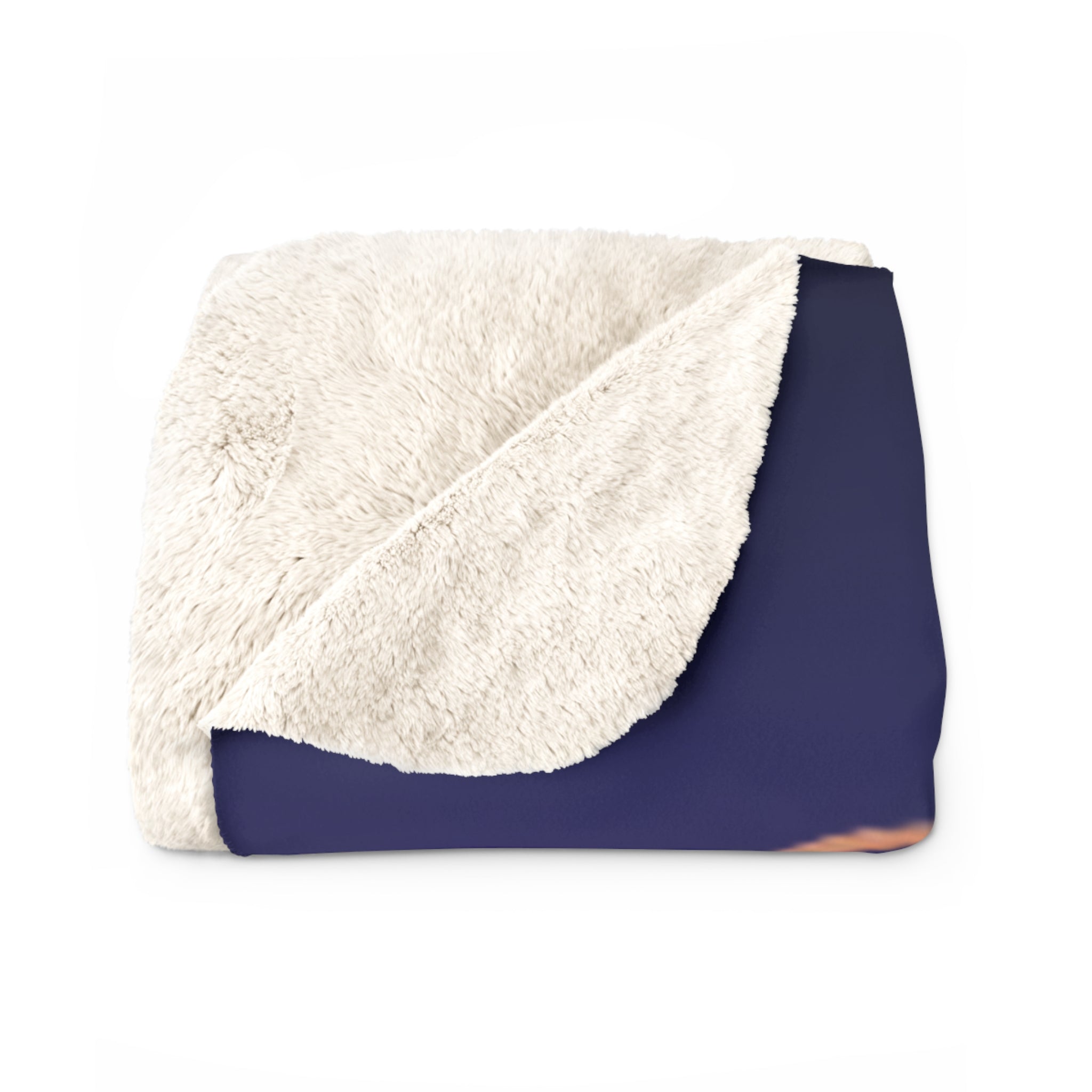 Tropical Jungle Sherpa Blanket — Colorful Exotic Animals on Gradient Background