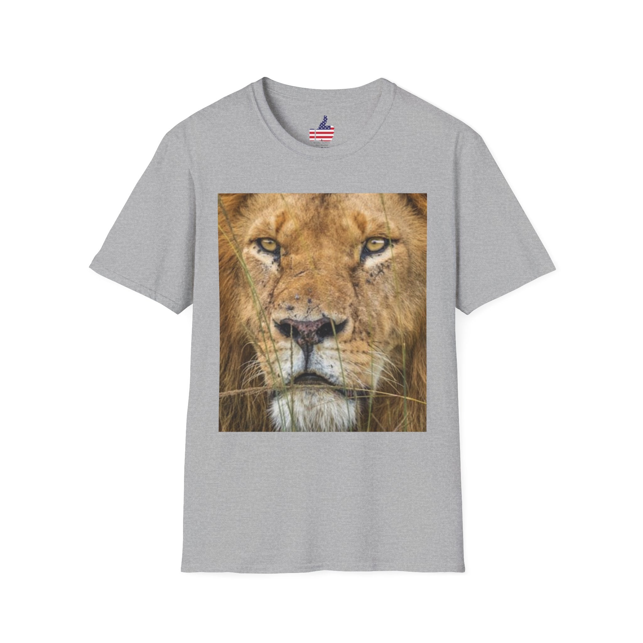Lion Portrait T‑Shirt — Majestic Lion Face & Pride Photo Tee