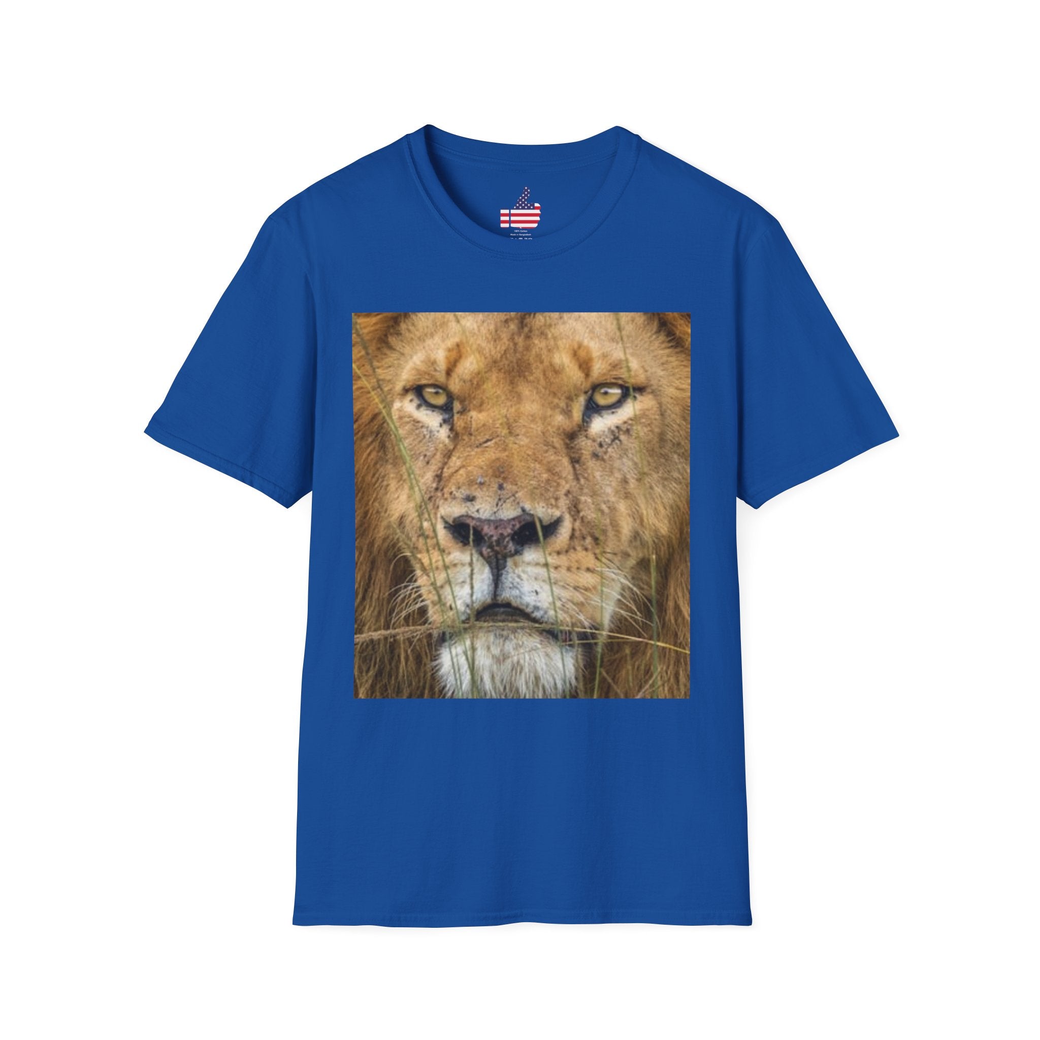 Lion Portrait T‑Shirt — Majestic Lion Face & Pride Photo Tee