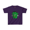 Kids T-shirt— Cute Frankenstein Face Front & Enchanted Forest Back
