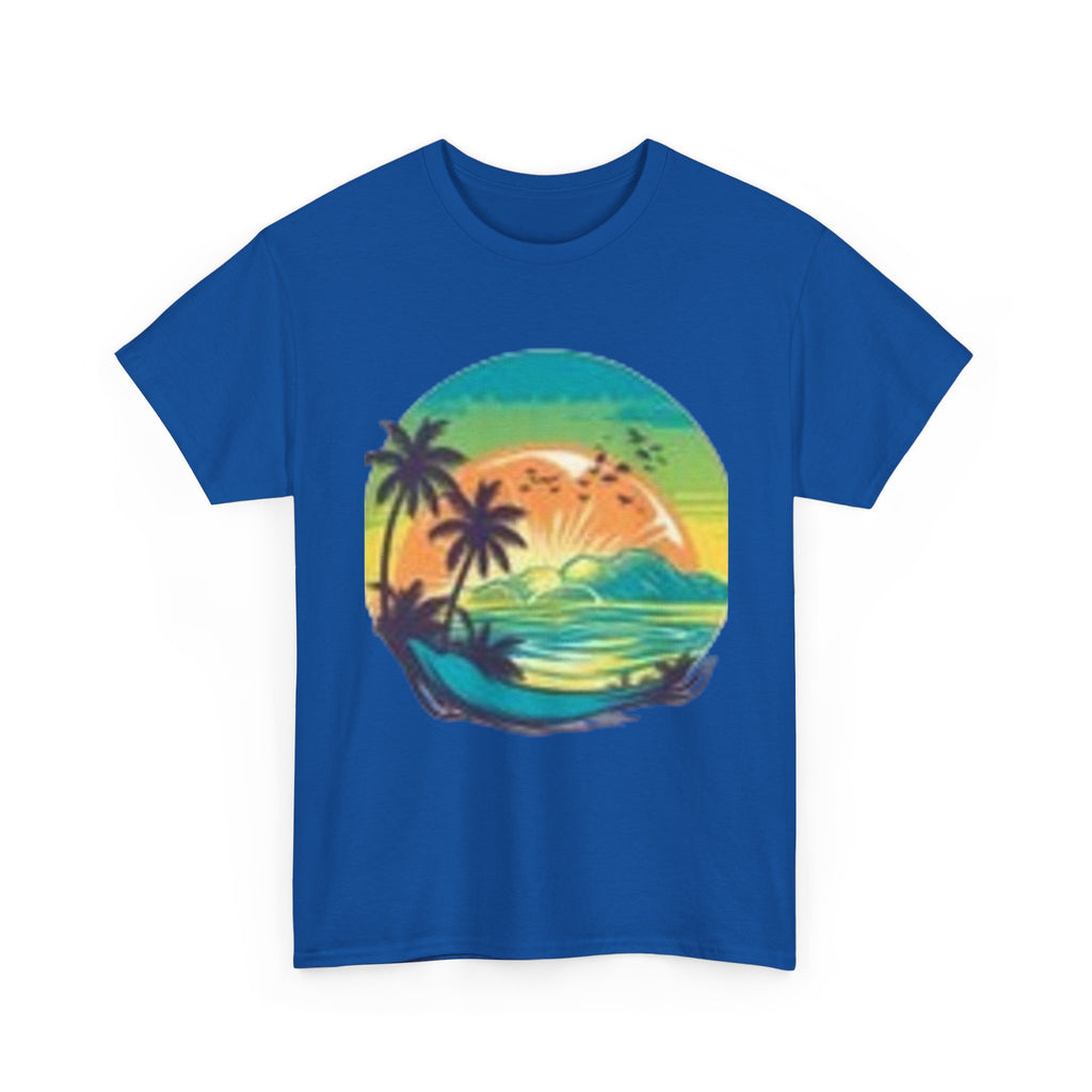 T-Shirt — Tropical Sunset Flamingo Graphic T-shirt